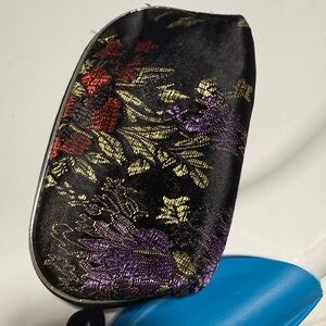 Floral Black Clutch